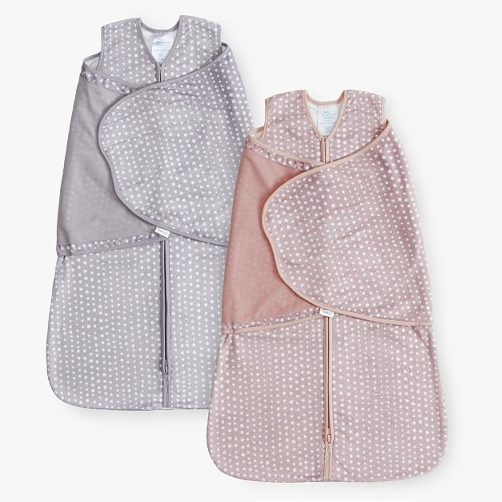 Two Halo/Pottery Barn Kids Fleece Swaddle Sleep Sacks